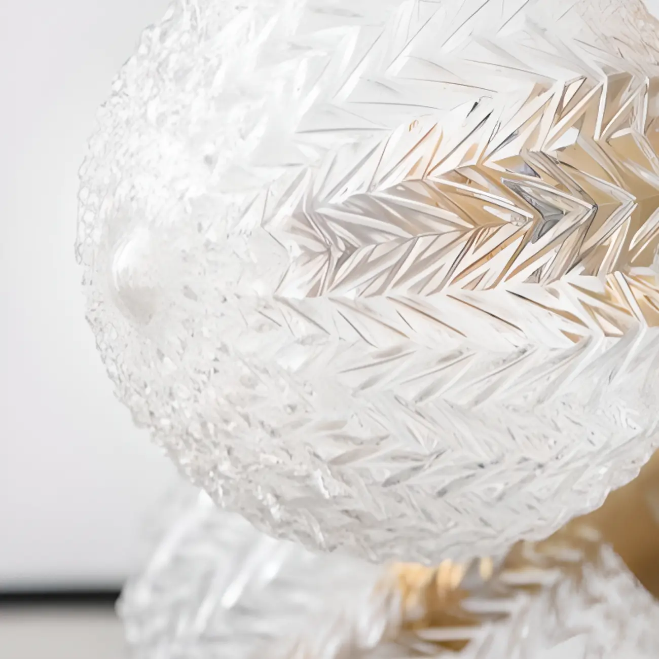 Elegant 6-Light Globe Glass Golden Semi Flush Ceiling Light