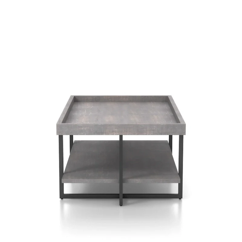 Damara Transitional 47-inch Metal 1-Shelf Coffee Table by Furniture of America