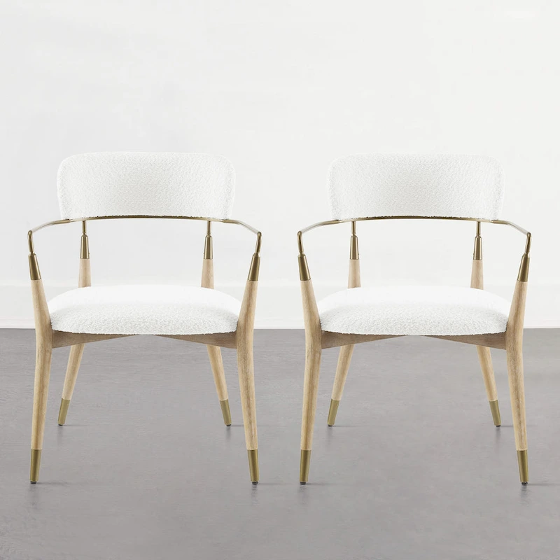 Art Leon Mid-century Solid Wood Accent Dining Chair (Set of 2)