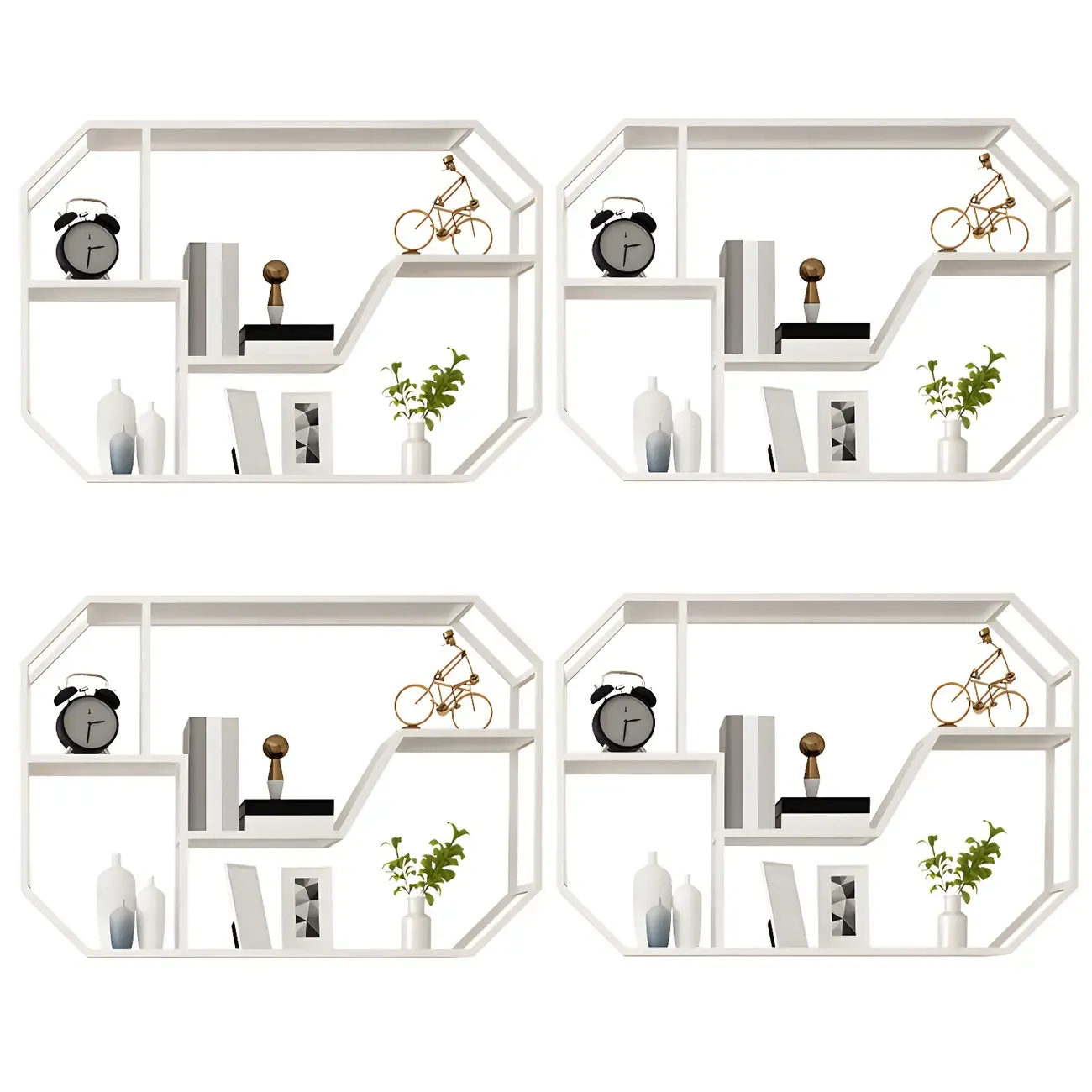 Simple Metal Black Wall-Mounted Wine Bottle Rack