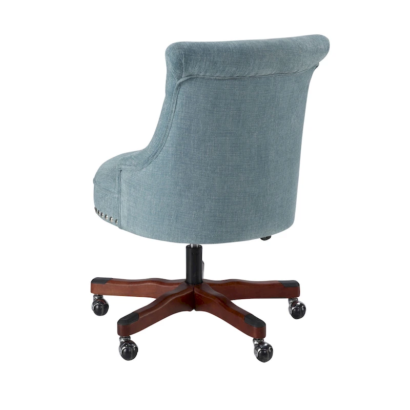 Pamela Teal Swivel Office Chair