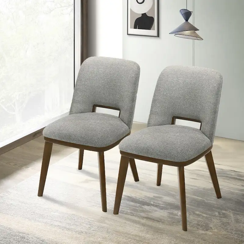 Raleigh Luxury Modern Solid Wood Dining Chair (Set of 2)
