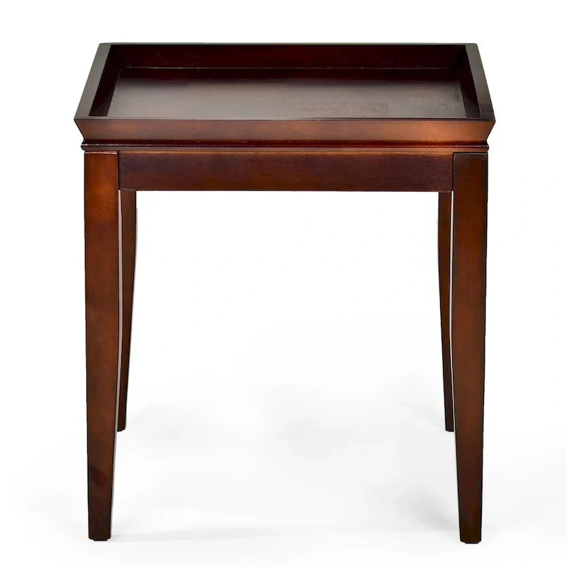 Square End Table with Tray Top