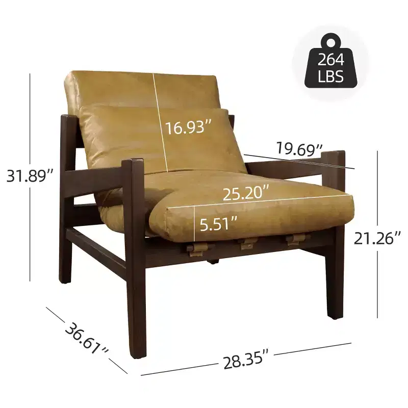 Art Leon Leather Lounge Chair