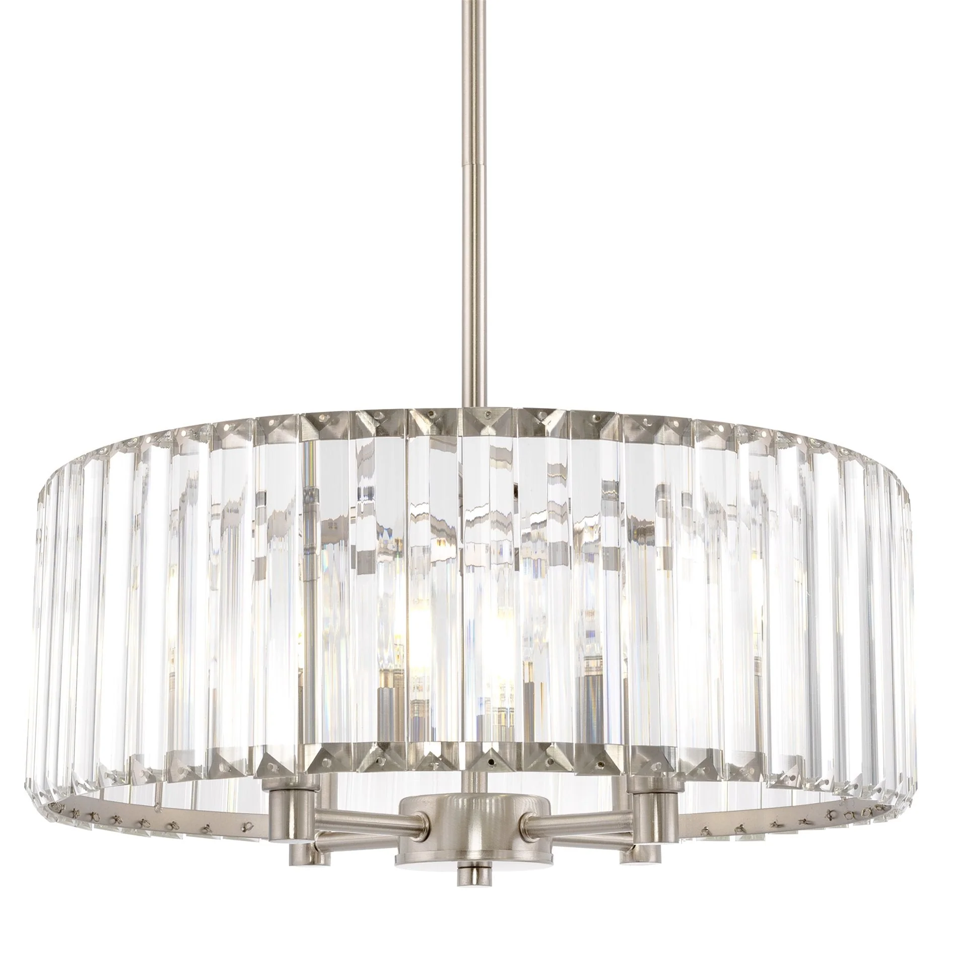 Delilah 16 Modern 4-Light Crystal Drum Chandelier