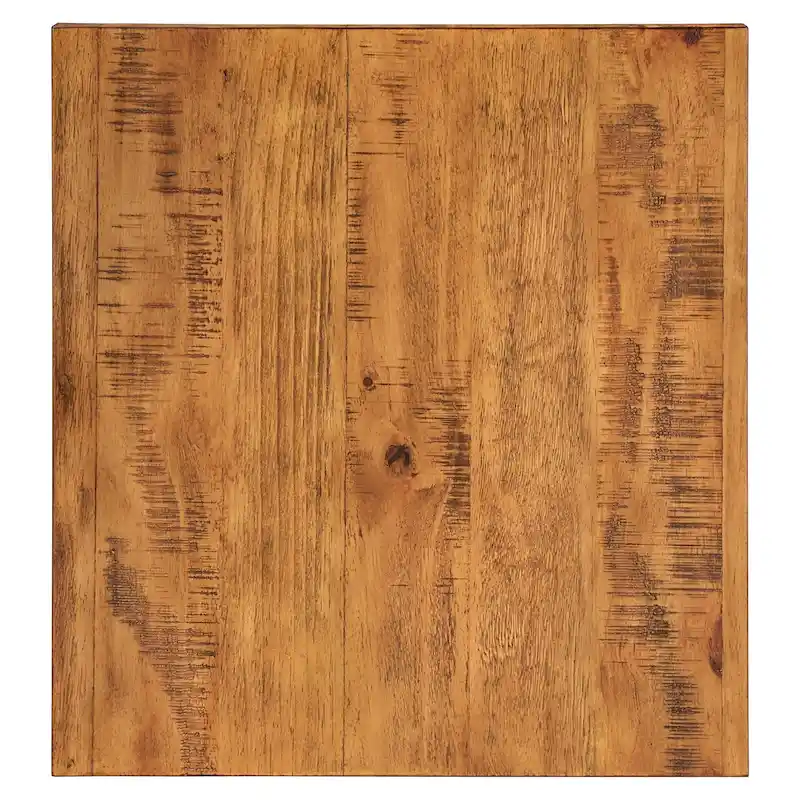 Bryson Rustic X-Base End Table with Shelf by iNSPIRE Q Classic