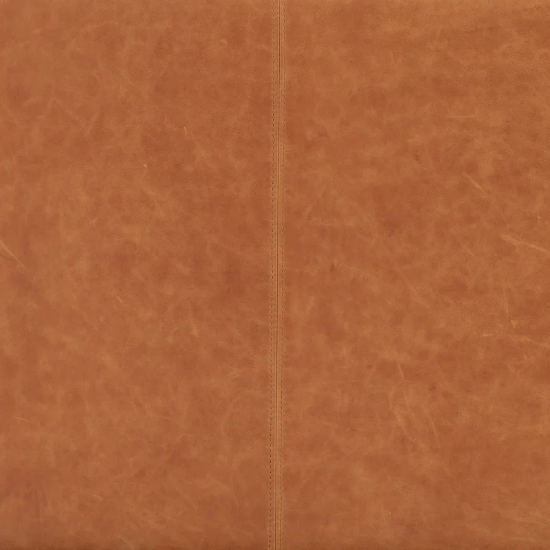 Poly & Bark Argan 93 Sofa in Cognac Tan - Full Grain Genuine Italian Leather