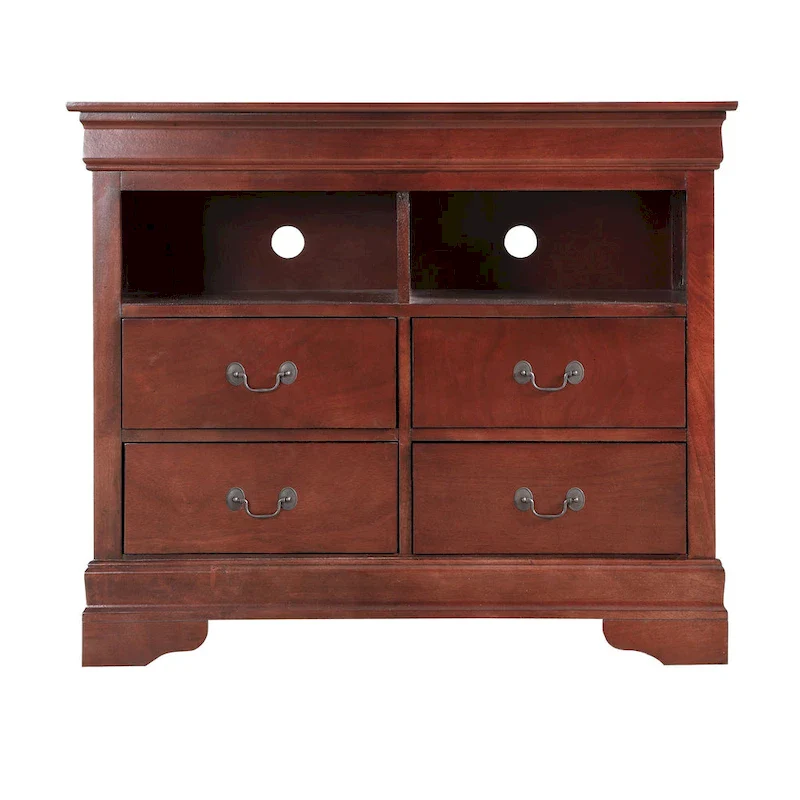 Louis Phillipe Wooden Media Chest