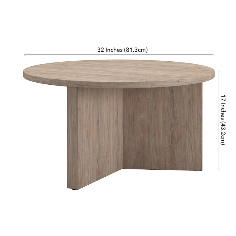 Anders 32 Wide Round Coffee Table