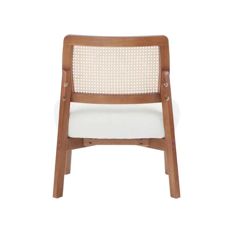 Christopher Knight Home -Alma (Set of 2) Modern Beige Lounge Chair with Woven Backrest, Sturdy Wooden Frame