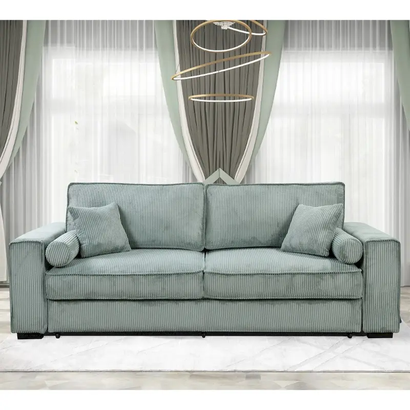 Modern Upholstered Sofa Bed with Storage