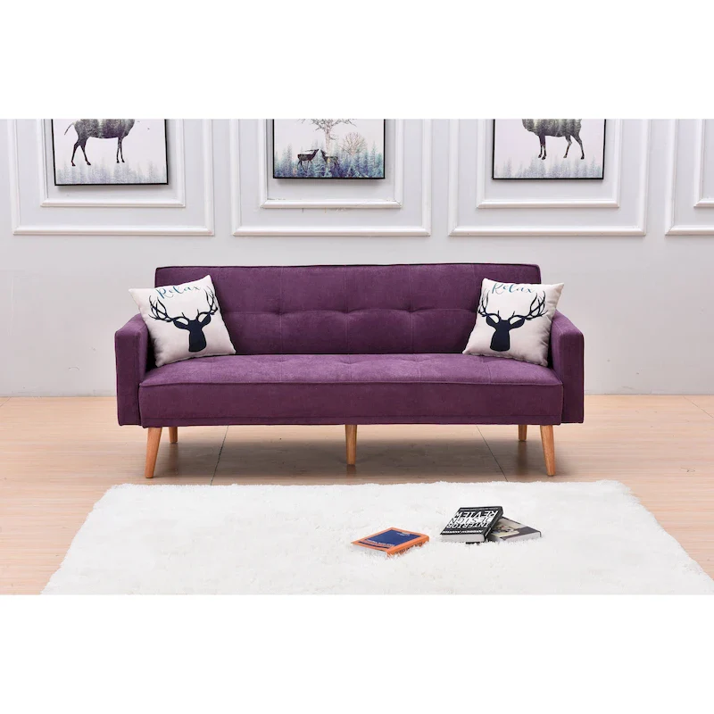 Modern Adjustable 3-position Sleeper Sofa Futon
