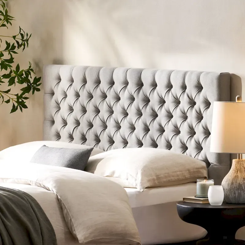 Jezebel Adjustable Full/Queen Tufted Headboard by
