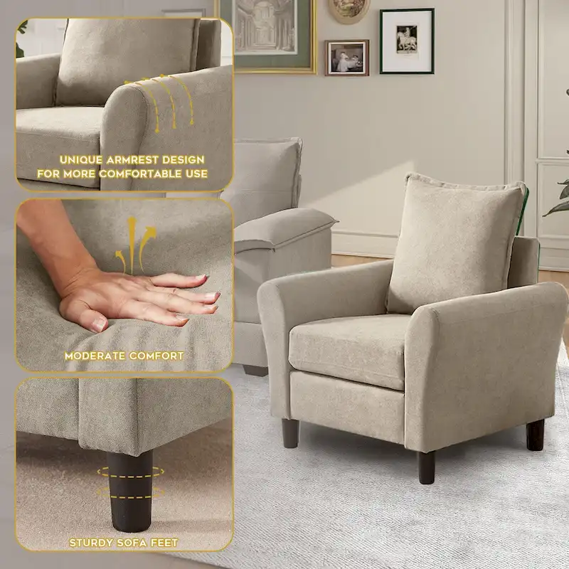 82.28 L Shaped 3 Pieces Living Room Sets