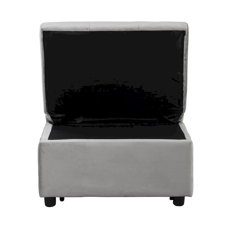 Multi-Functional Folding Ottoman Sofa Bed with Converts to Lounge Chair and Single Bed (264lb Capacity)