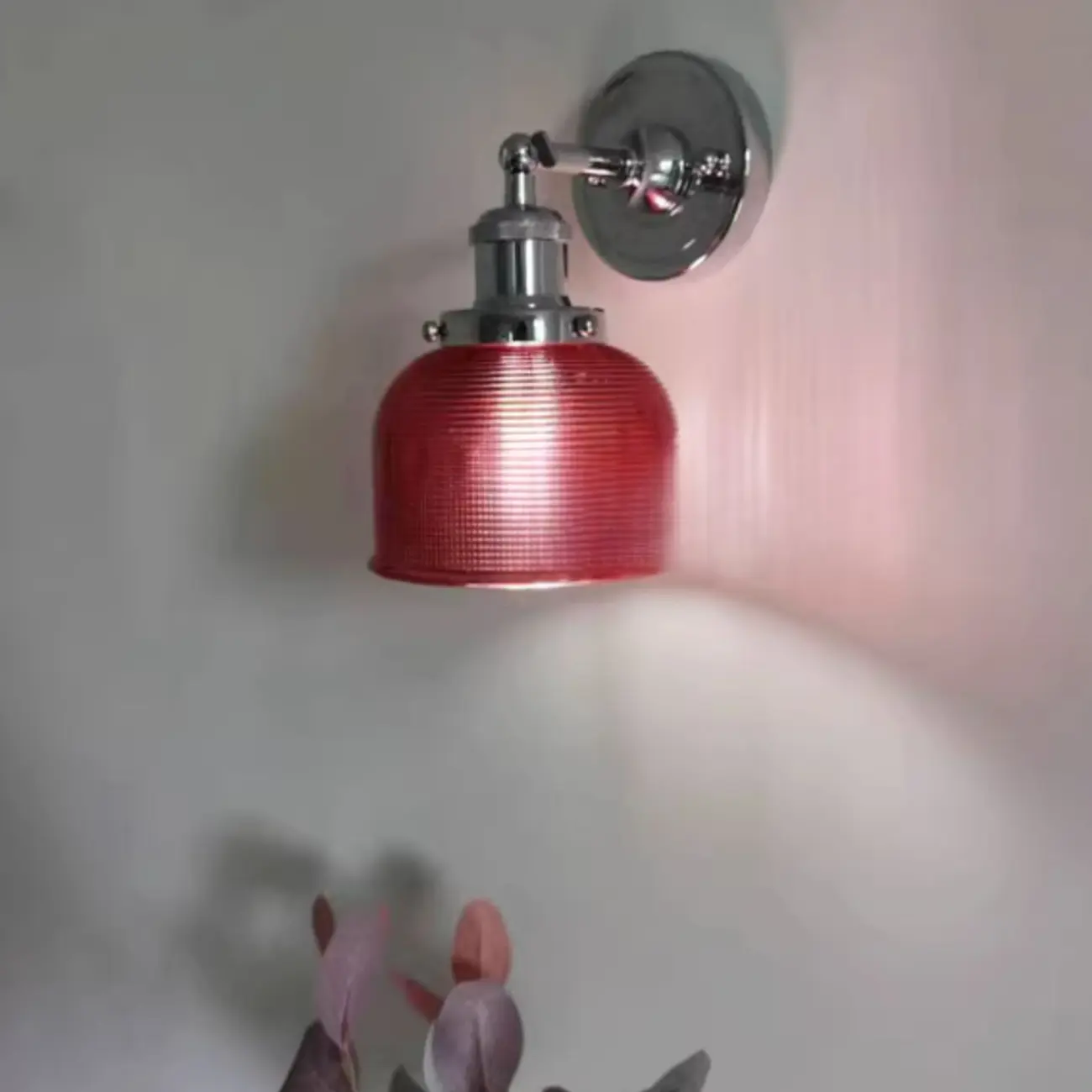 Modern Cylinder Glass Wall Sconce for Living Room Decor