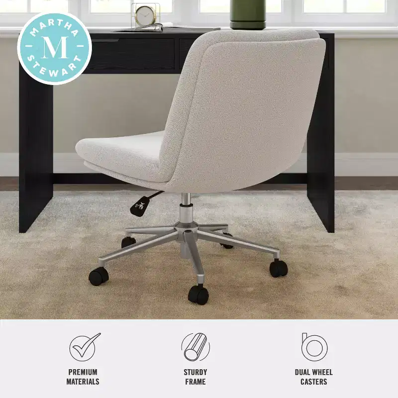 Martha Stewart Eloise Upholstered Office Chair