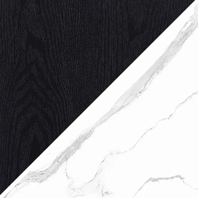 Reyes 48 Wide Rectangular Coffee Table with Faux Marble Top - 47.5 Wide