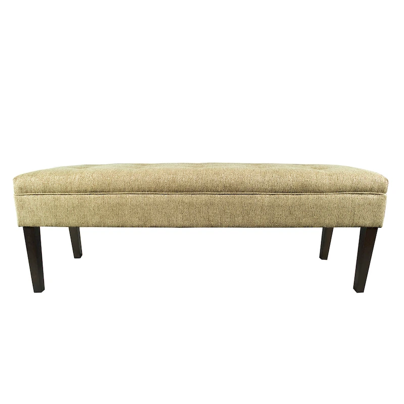 Kaya Button Tufted Upholstered Long Bench