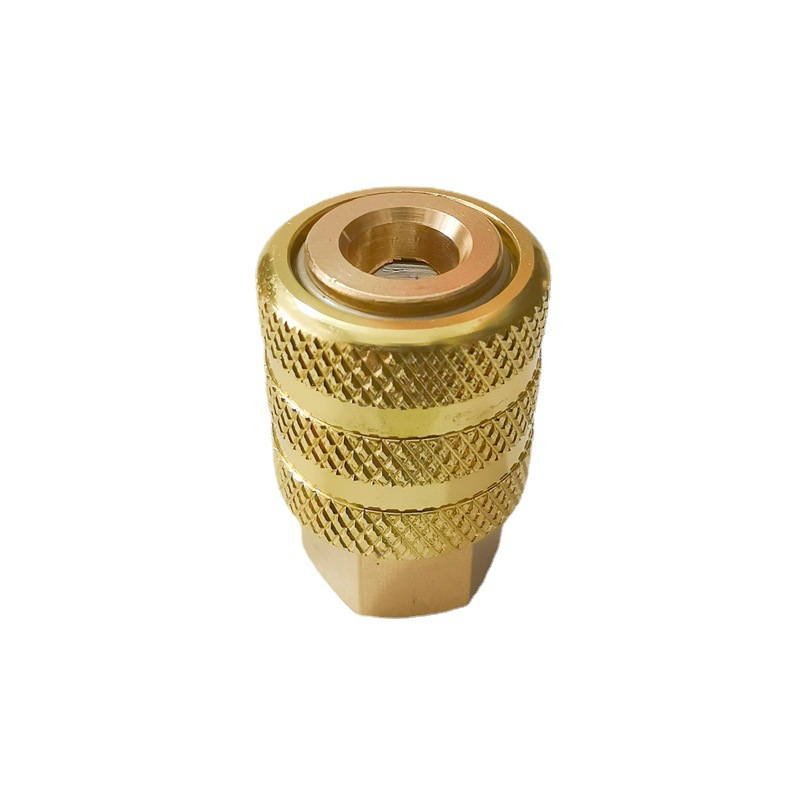 SEAPENG High Quality OEM Brass Heavy Duty Tire Chuck Lock-on Car Air Chuck with Hose Barb Tire Repair Tools for cars, trucks, RVs and garages