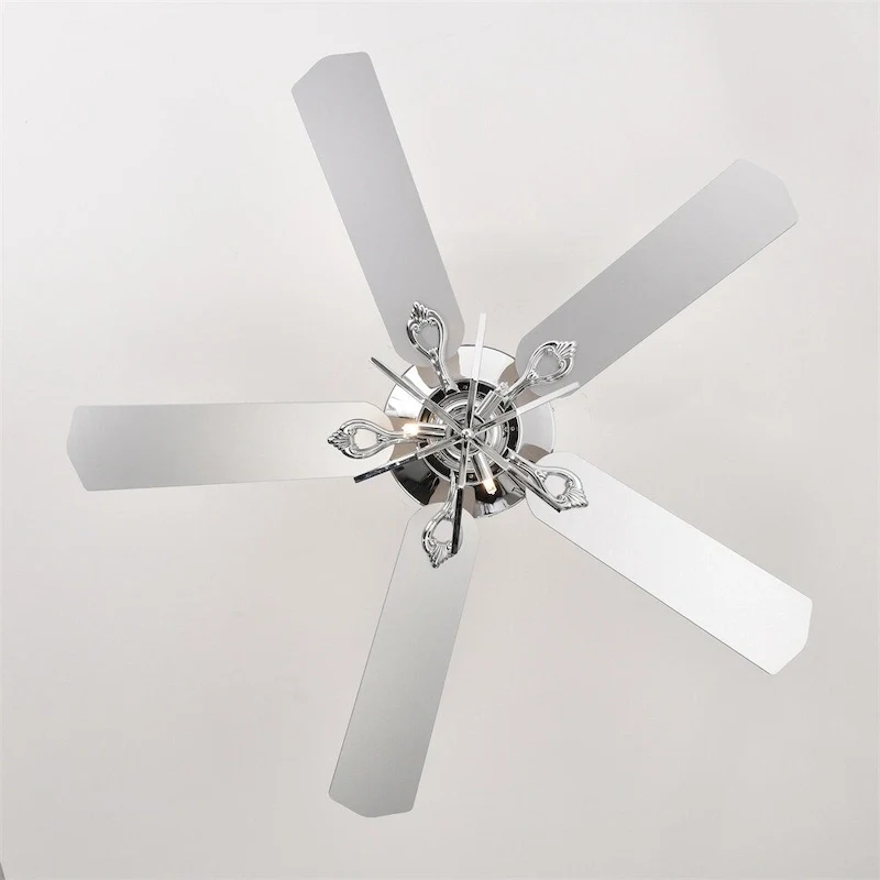 3 Speed Crystal Ceiling Fan with Remote and Reversible Blades