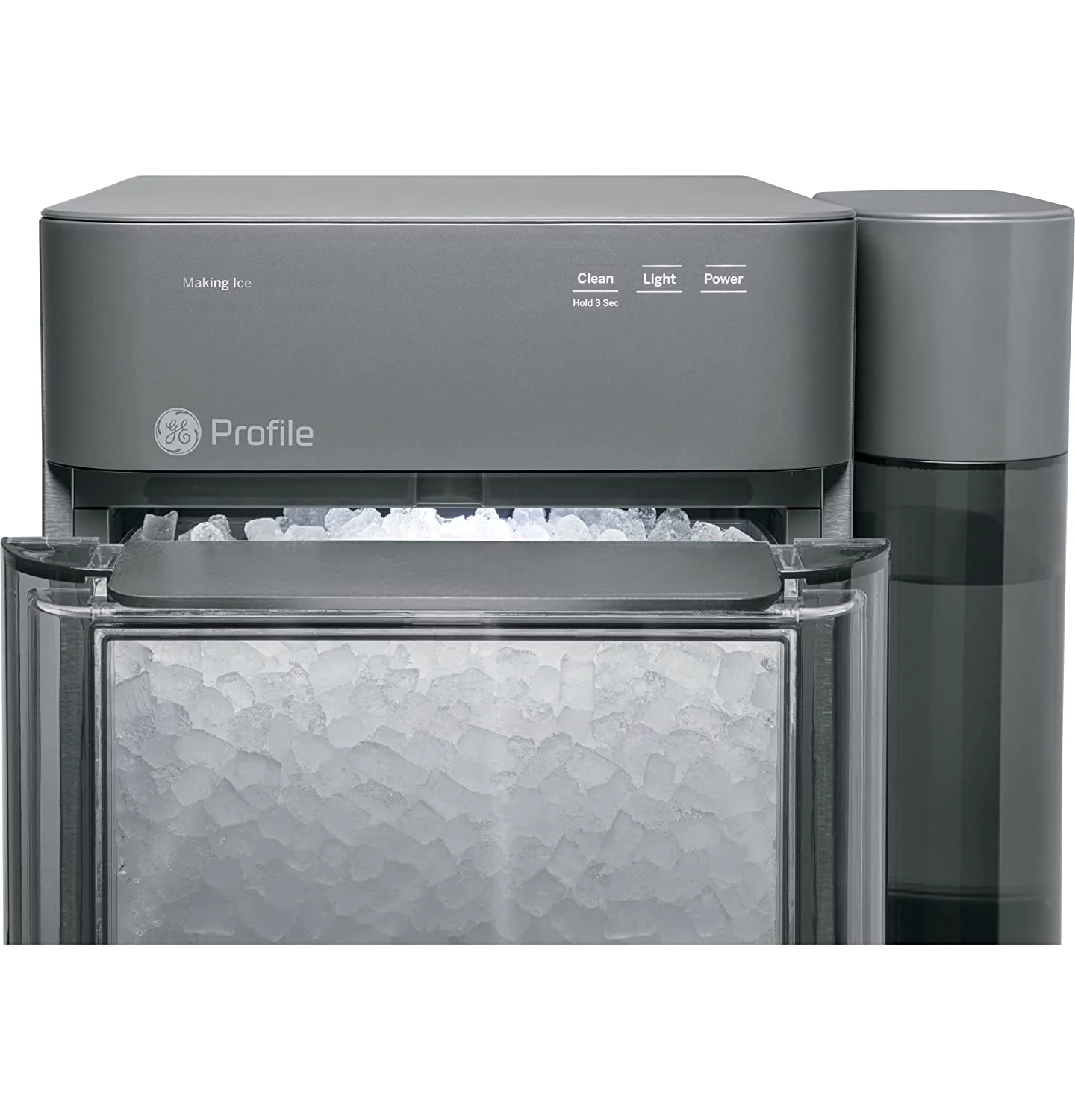 GE Profile Opal 2.0 | Countertop Nugget Ice Maker | Ice Machine with WiFi Connectivity | Smart Home Kitchen Essentials | Black Stainless