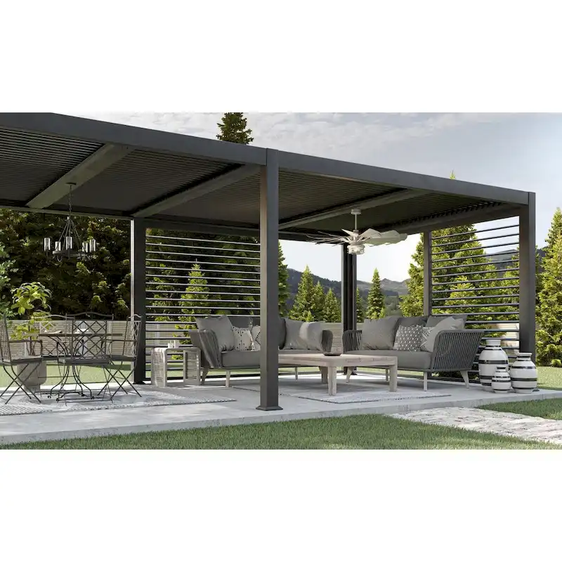 Springer II Collection 60-in Twelve-Blade Antique Nickel Modern Farmhouse Windmill Ceiling Fan - 60 in x 60 in x 16.26 in