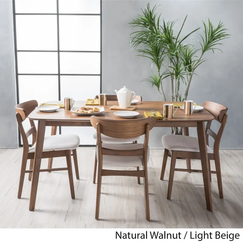 Bryner Mid-Century Modern 5 Piece Dining Set by Christopher Knight Home