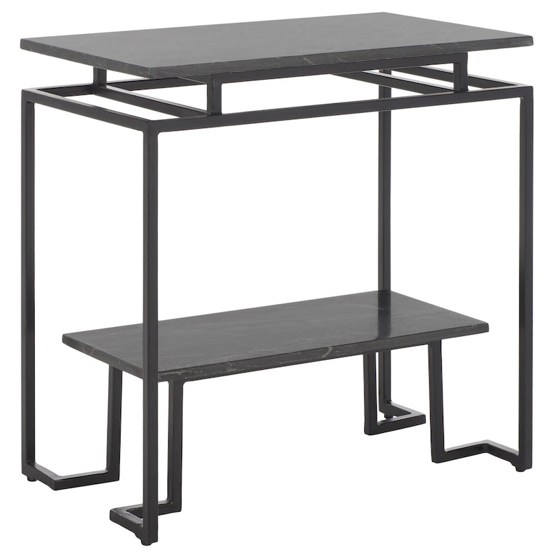 SAFAVIEH Malvina Single Shelf Rectangle Accent Table - 24  L x 14  D x 24  H - 24Wx14Dx24H