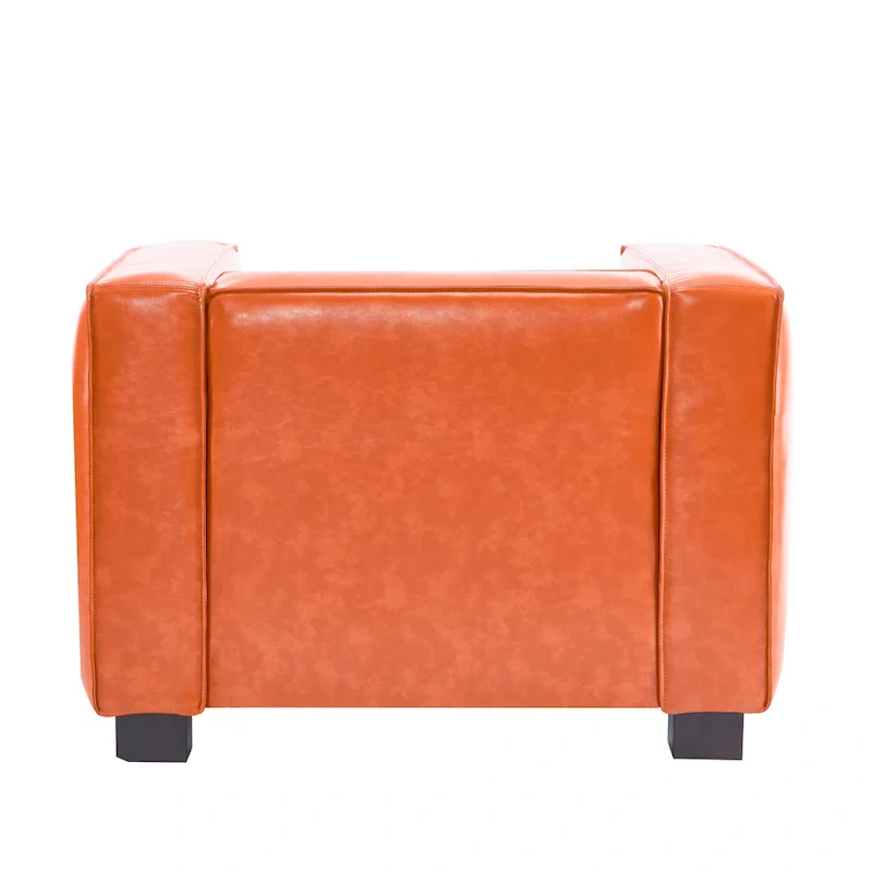 Goyette Faux Leather Club Chair