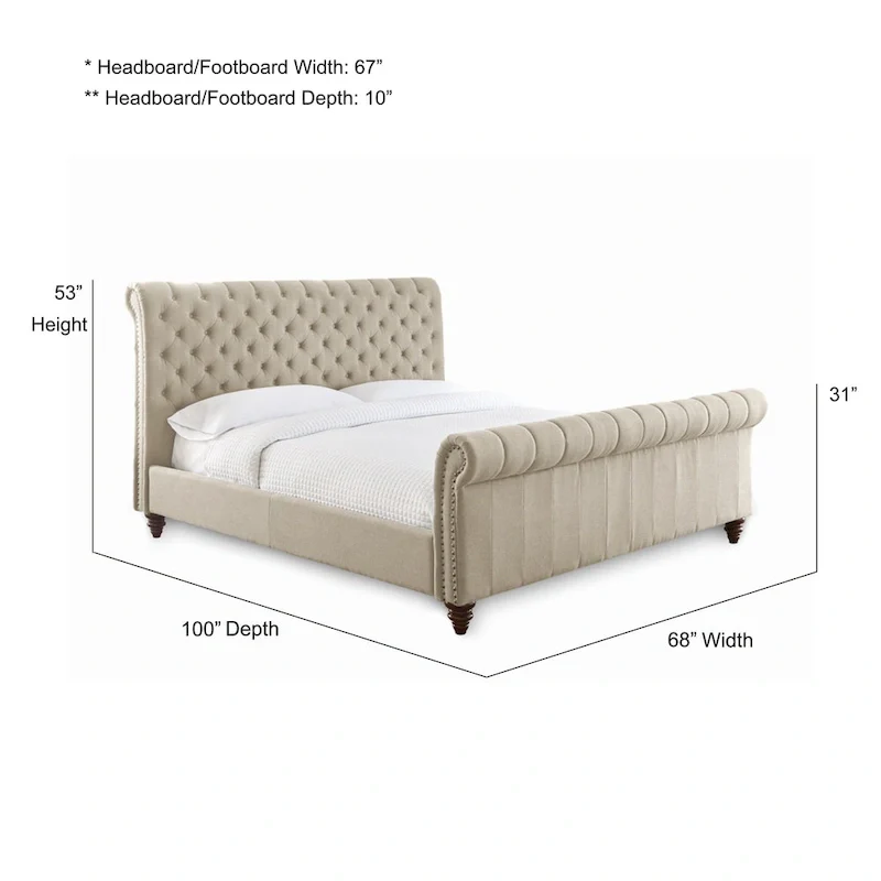 Steve Silver Sawyer Tufted Bed