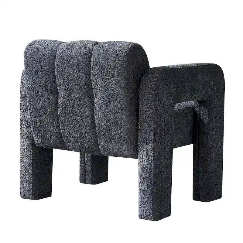 31.10  Wide Boucle Upholstered Accent Chair