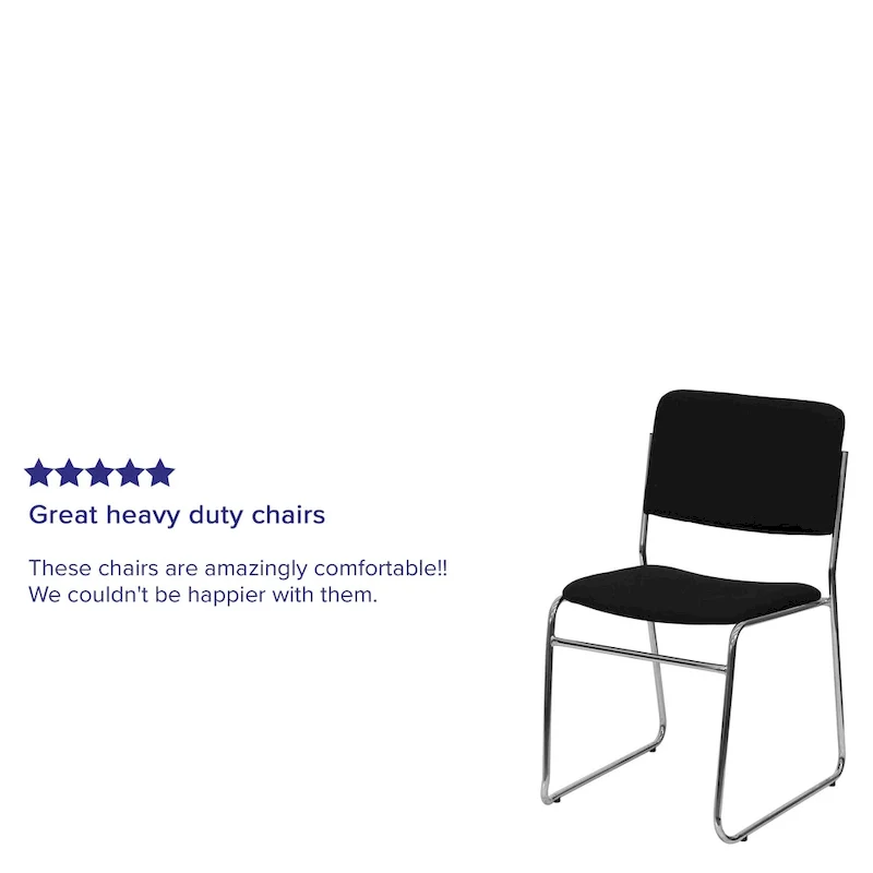 500 lb. Capacity High Density Stacking Chair with Sled Base