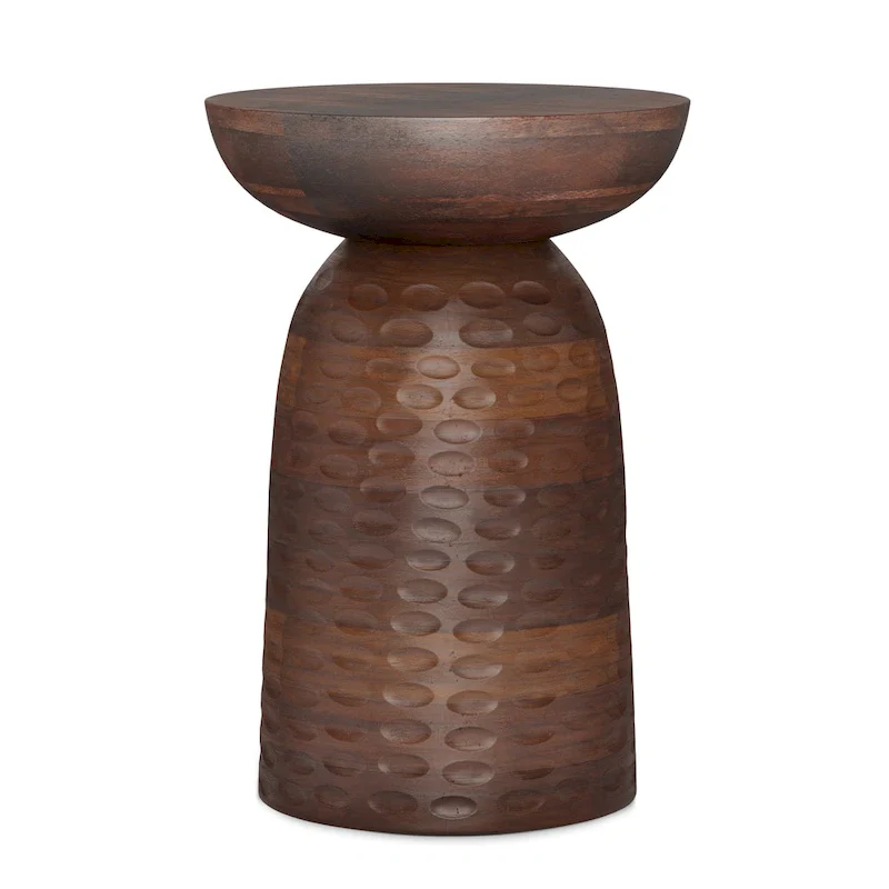 Solid Wood Accent Table - 12.6