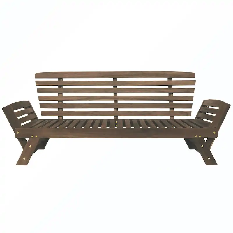 Patio Adjustable Patio Wooden Daybed Sofa