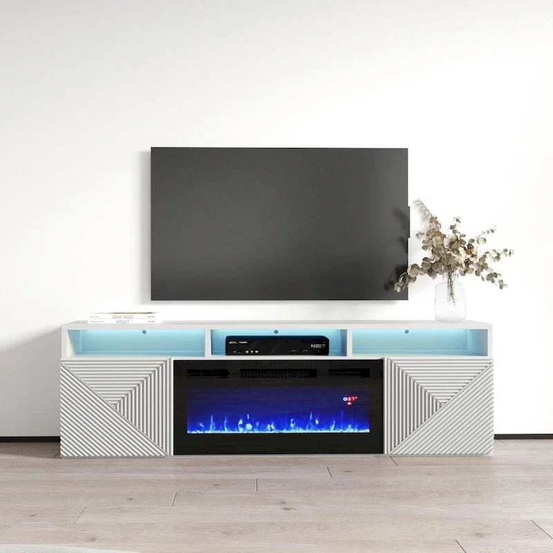 Giza EF Wall Mounted Electric Fireplace Modern 63 TV Stand