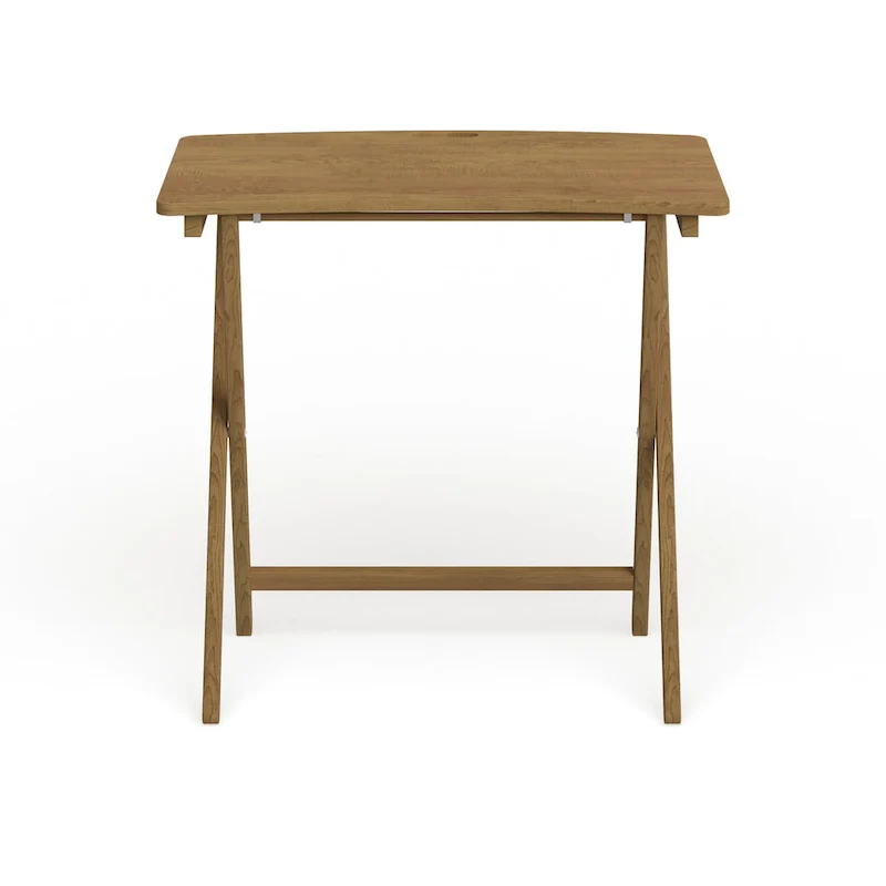 Copper Grove Goosefoot Folding TV Tray Table with Solid Hardwood