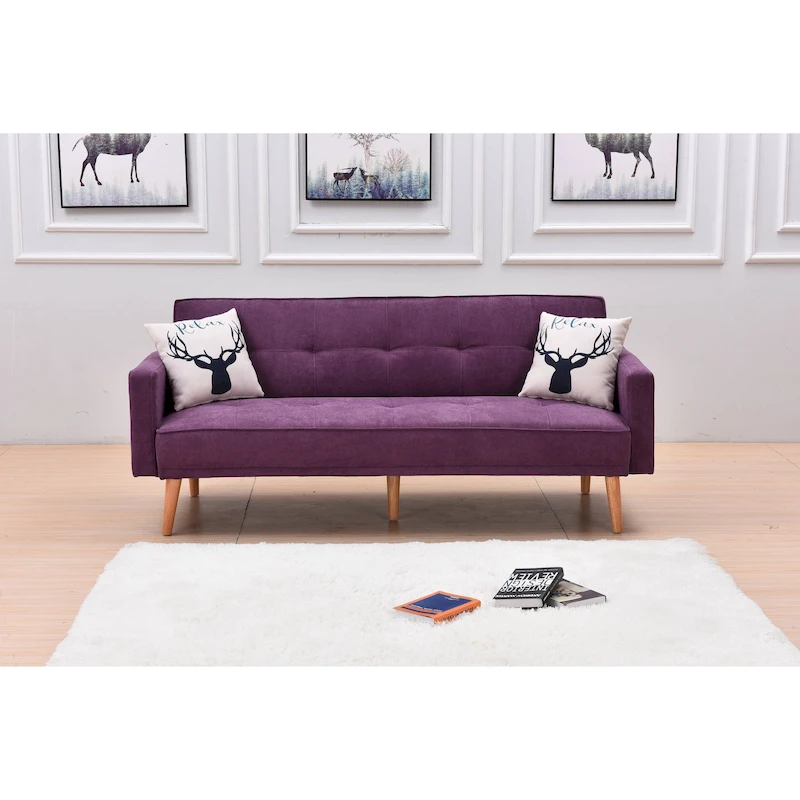 Modern Adjustable 3-position Sleeper Sofa Futon