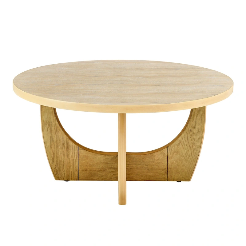 36 Wooden Round Coffee Table