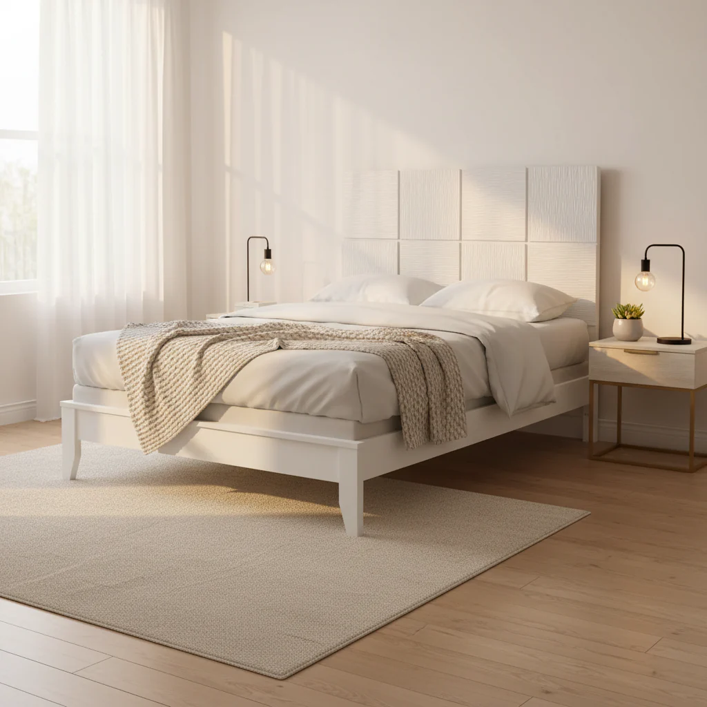 5 Piece White Panel Bedroom Set