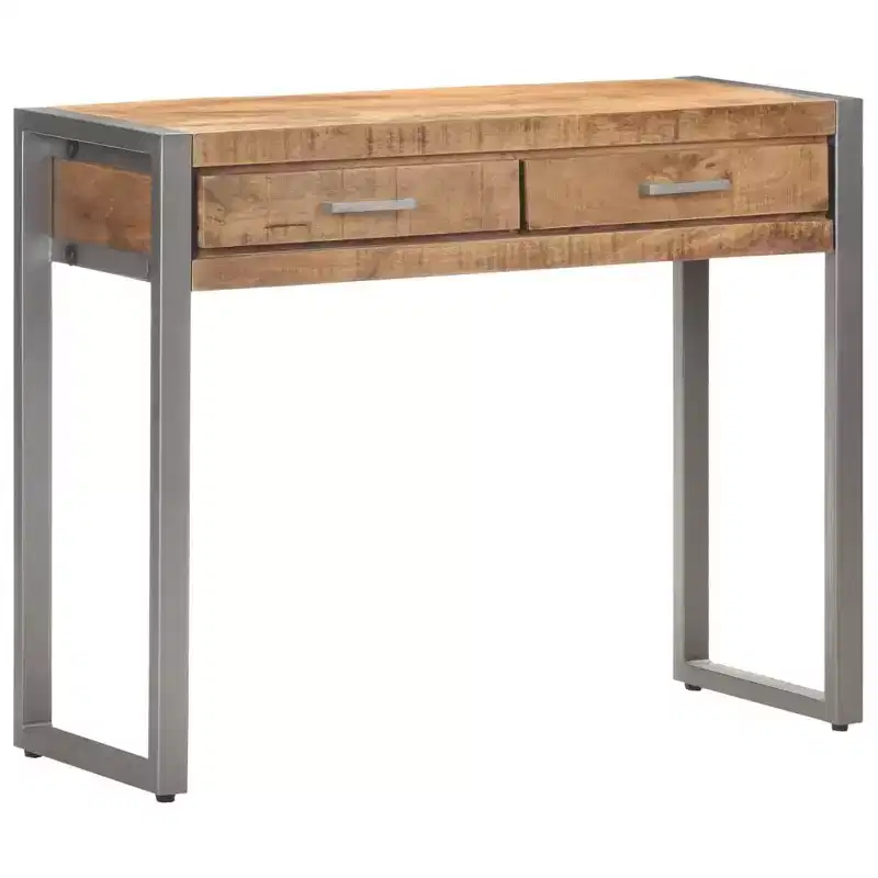 vidaXL Console Table 37.4x13.8x29.5 Solid Mango Wood