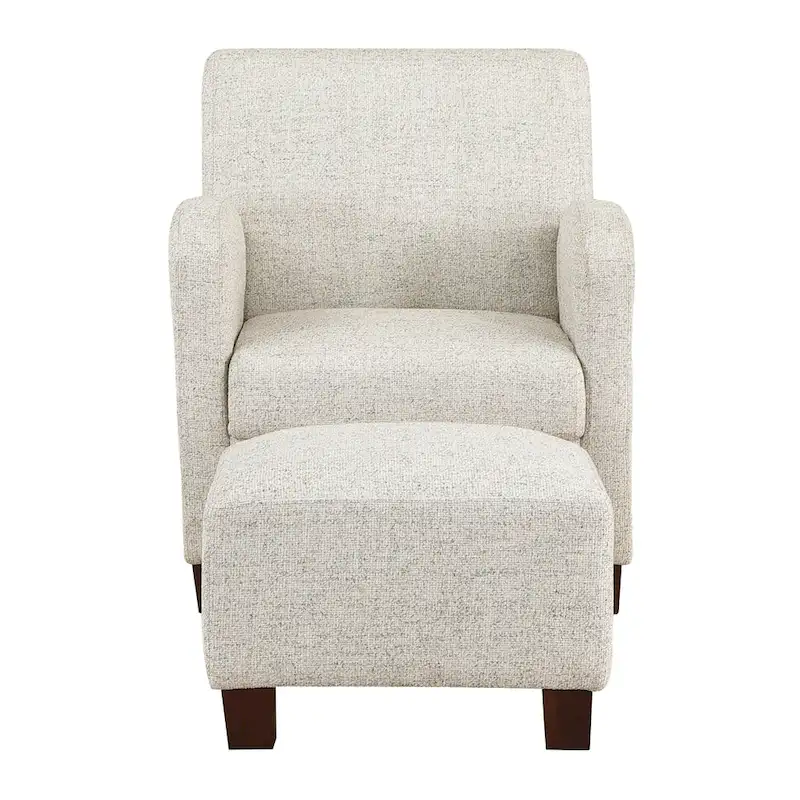 Aiden Chair & Ottoman with Espresso Legs