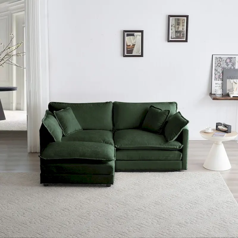 2 Seater L-Shaped Sectional for Small Living Space