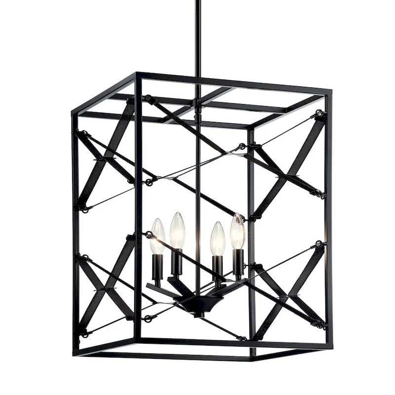 Kichler Lighting Sevan 4-Light Foyer Pendant Black
