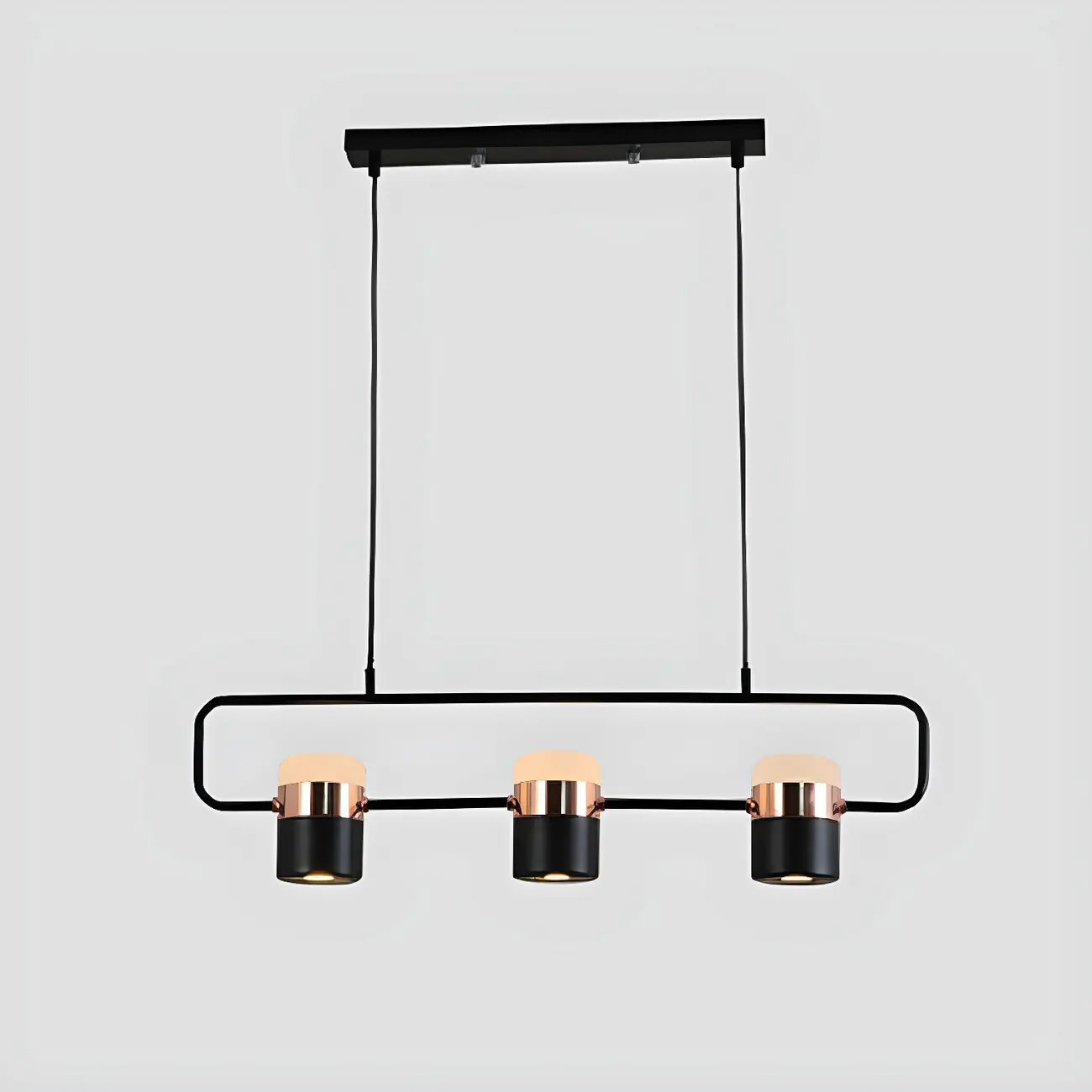 Kitchen Modern Black Cylinder Pendant Light