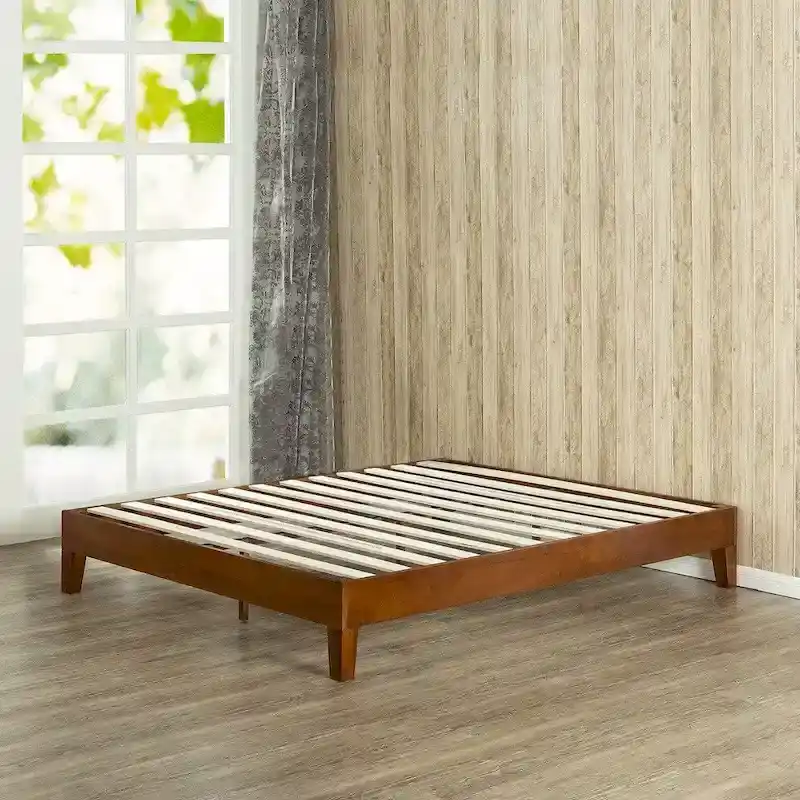 12-inch Deluxe Wood Full-size Platform Bed