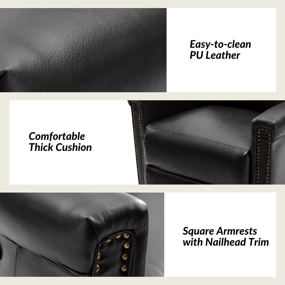 Tobias Traditional Swivel And Rocker Power Recliner Set of 2 by HULALA HOME