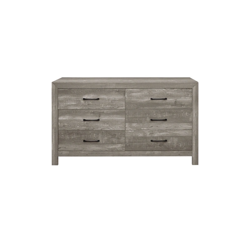Tabina 3 Piece Gray Modern Panel Bedroom Set