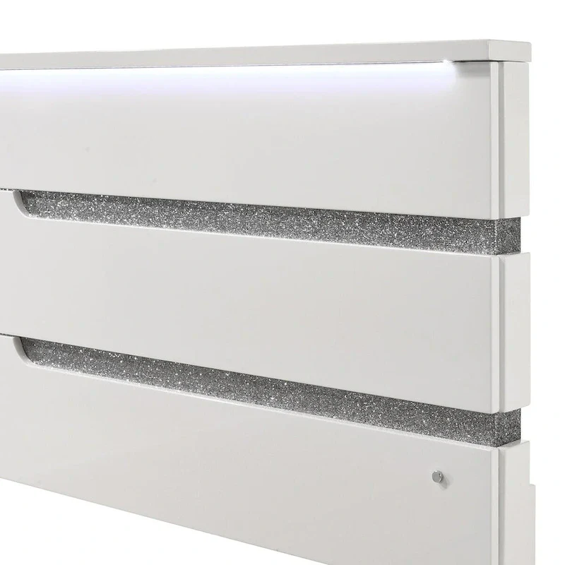 White 4-piece Bedroom Set with Nightstand