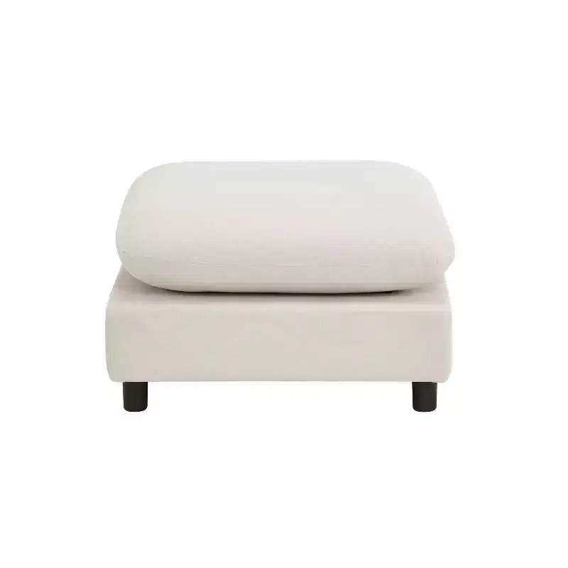 Christopher Knight Home Acker 5 Pieces Modern Upholstered Modular Sectional Sofa Set, White